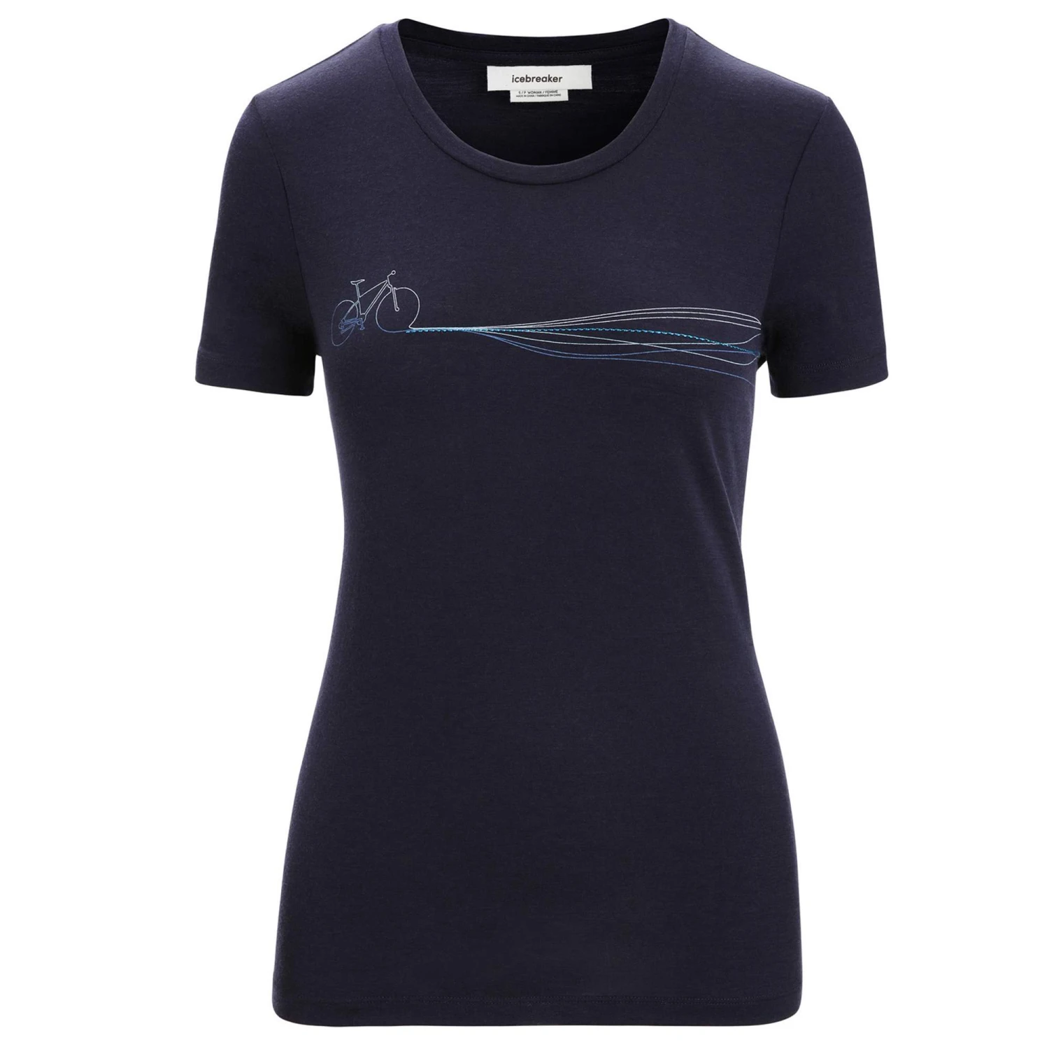Icebreaker WOMEN TECH LITE II SS TEE CADENCE PATHS Damen - Funktionsshirt