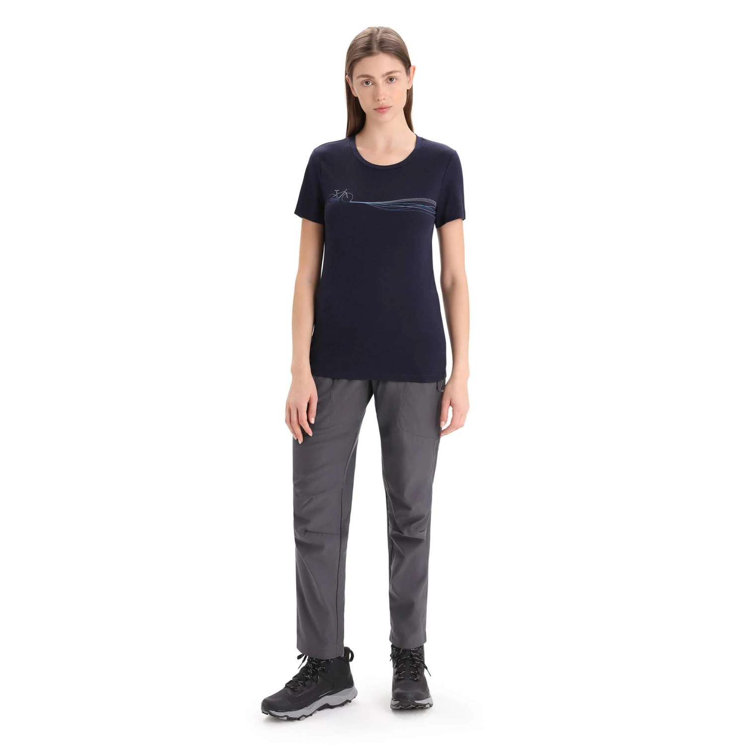 Icebreaker WOMEN TECH LITE II SS TEE CADENCE PATHS Damen - Funktionsshirt – Bild 7